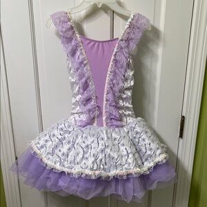 Classic Ballet Dance mini dress, purple and white  Halloween Princess